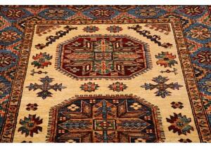 Tappeto Kazak Fine Geometrico Avorio Blu 125x187 Cm