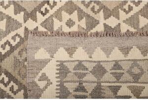 Tappeto Kilim Geometrico Tortora Avorio 149x210 Cm