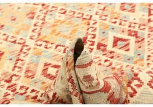 Tappeto Kilim Geometrico Rosso Mattone Avorio 159x207 Cm