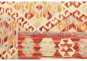 Tappeto Kilim Geometrico Rosso Mattone Avorio 159x207 Cm