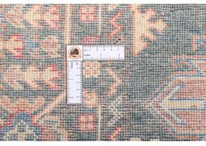 Tappeto Kazak Geometrico Grigio Scuro Azzurro 174x230 Cm