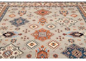 Tappeto Kazak Geometrico Beige Blu 269x357 Cm