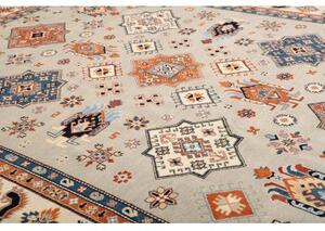 Tappeto Kazak Geometrico Beige Blu 269x357 Cm