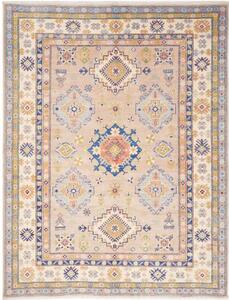 Tappeto Kazak Stilizzato Rosa Cipria Blu 153x199 Cm