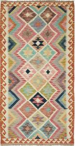 Tappeto Kilim Geometrico Multicolore 101x202 Cm