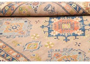 Tappeto Kazak Stilizzato Rosa Cipria Blu 153x199 Cm