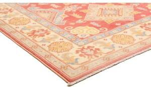 Tappeto Kazak Stilizzato Rosso Corallo Avorio 150x202 Cm