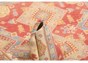 Tappeto Kazak Stilizzato Rosso Corallo Avorio 150x202 Cm