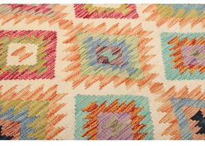 Tappeto Kilim Geometrico Multicolore 101x202 Cm