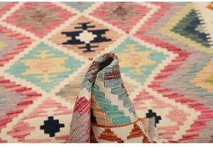 Tappeto Kilim Geometrico Multicolore 101x202 Cm