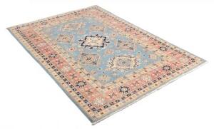 Tappeto Kazak Geometrico Azzurro Rosa 120x176 Cm
