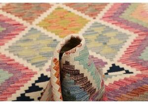 Tappeto Kilim Geometrico Multicolore 101x203 Cm