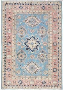 Tappeto Kazak Geometrico Azzurro Rosa 120x176 Cm