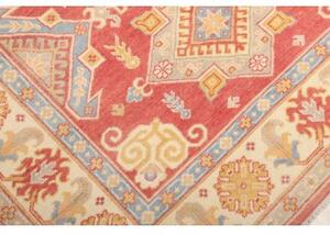 Tappeto Kazak Stilizzato Rosso Corallo Avorio 150x202 Cm