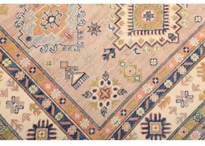 Tappeto Kazak Stilizzato Rosa Cipria Blu 153x199 Cm