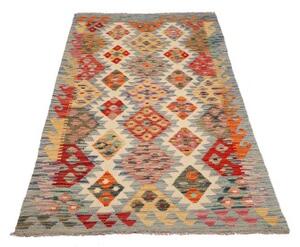 Tappeto Kilim Stilizzato Azzurro Beige 102x189 Cm