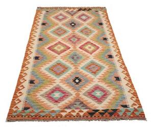 Tappeto Kilim Geometrico Multicolore 101x202 Cm