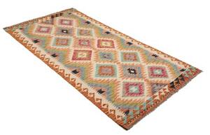 Tappeto Kilim Geometrico Multicolore 101x202 Cm
