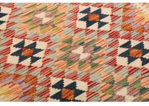 Tappeto Kilim Geometrico Multicolore Avorio 124x177 Cm