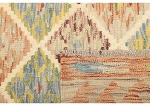 Tappeto Kilim Geometrico Beige Arancione 150x207 Cm