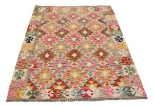 Tappeto Kilim Stilizzato Multicolore 124x179 Cm