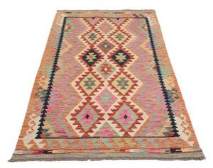 Tappeto Kilim Geometrico Terracotta Beige 124x193 Cm