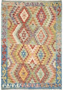 Tappeto Kilim Geometrico Multicolore Beige 125x182 Cm