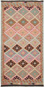 Tappeto Kilim Geometrico Multicolore 103x202 Cm