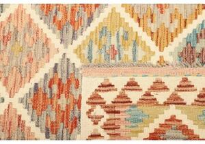 Tappeto Kilim Geometrico Avorio Multicolore 153x199 Cm