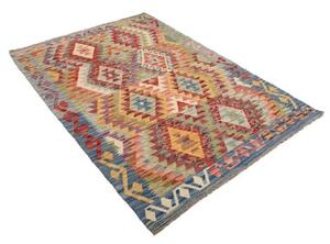 Tappeto Kilim Geometrico Multicolore Beige 125x182 Cm