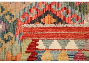 Tappeto Kilim Geometrico Rosso Beige 153x195 Cm