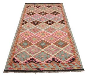 Tappeto Kilim Geometrico Multicolore 103x202 Cm