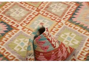 Tappeto Kilim Geometrico Terracotta Beige 101x210 Cm