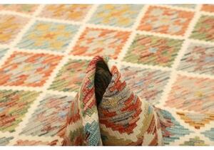 Tappeto Kilim Geometrico Avorio Multicolore 153x199 Cm