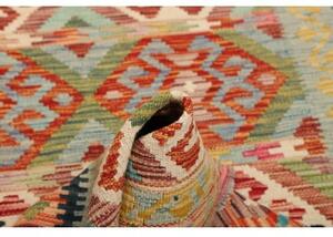 Tappeto Kilim Geometrico Beige Azzurro 118x184 Cm