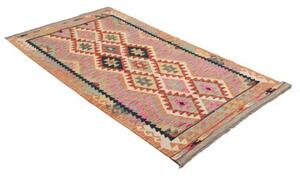 Tappeto Kilim Geometrico Terracotta Beige 124x193 Cm
