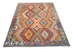 Tappeto Kilim Geometrico Multicolore Beige 125x182 Cm