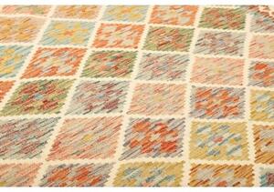 Tappeto Kilim Geometrico Avorio Multicolore 153x199 Cm