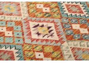 Tappeto Kilim Geometrico Multicolore 154x201 Cm
