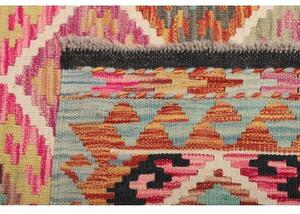 Tappeto Kilim Geometrico Multicolore 103x202 Cm