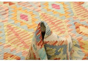 Tappeto Kilim Geometrico Avorio Arancione 160x207 Cm