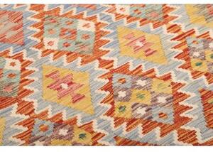 Tappeto Kilim Geometrico Multicolore Beige 171x253 Cm