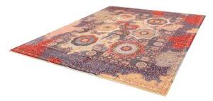Tappeto Kairo Geometrico Blu Scuro Rosso Mattone 248x299 Cm