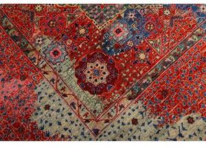 Tappeto Kairo Stilizzato Rosso Mattone Blu 274x353 Cm