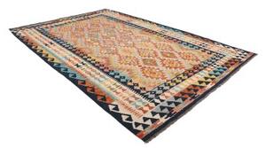 Tappeto Kilim Geometrico Multicolore Beige 171x253 Cm