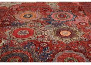 Tappeto Kairo Stilizzato Rosso Mattone Blu 274x353 Cm