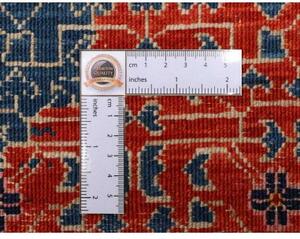 Tappeto Kairo Stilizzato Rosso Mattone Blu 274x353 Cm