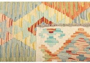 Tappeto Kilim Geometrico Avorio Arancione 160x207 Cm