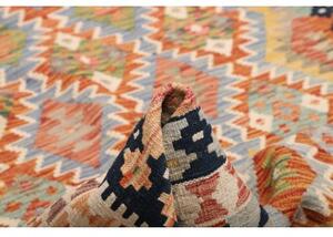 Tappeto Kilim Geometrico Multicolore Beige 171x253 Cm