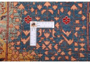 Tappeto Kairo Geometrico Blu Scuro Rosso Mattone 248x299 Cm